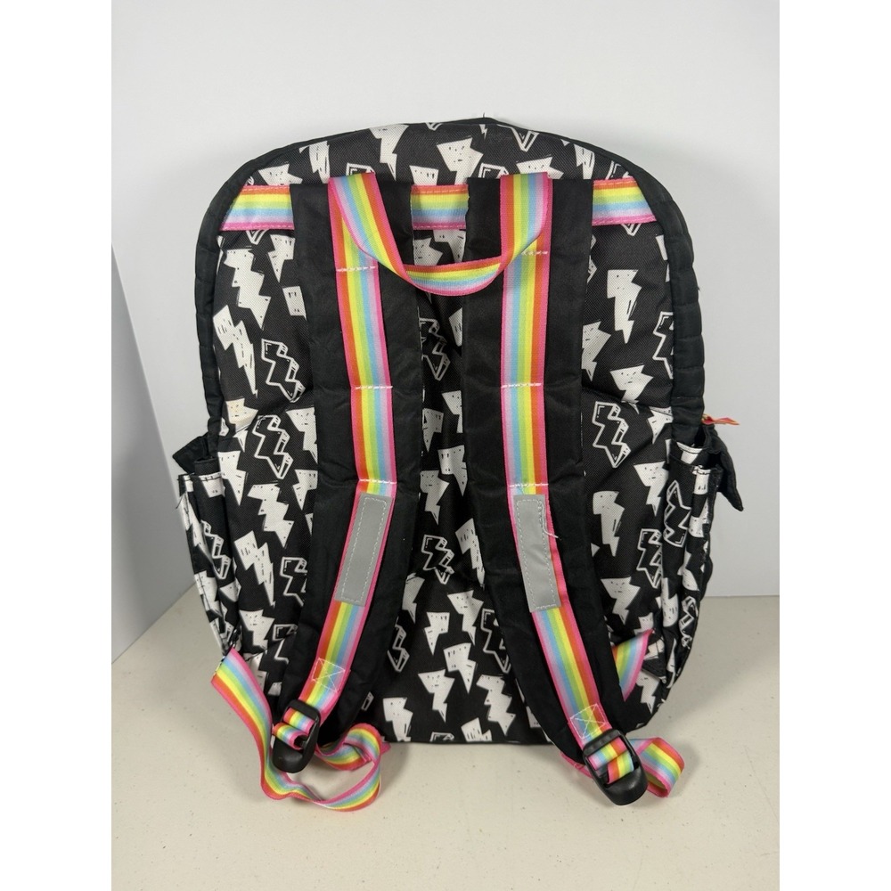 Wonder Nation Girl Power Black Backpack Be Cool Love Fab School Bag - Picture 2 of 2